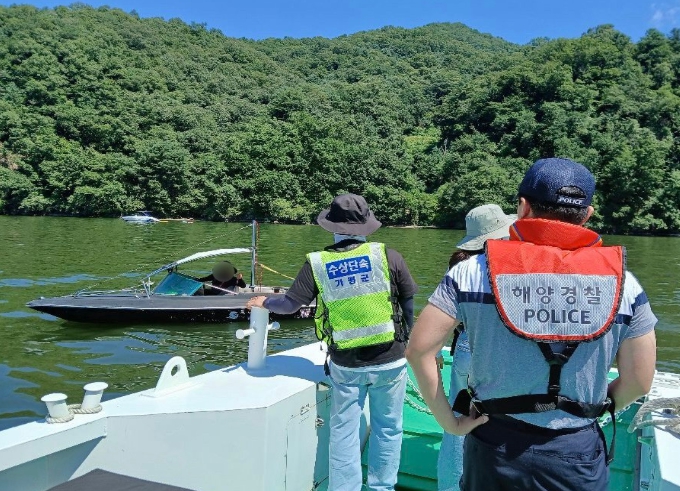 해양경찰-지자체 강·호수 수상레저 공동 대응...'안전 그물망' 가동