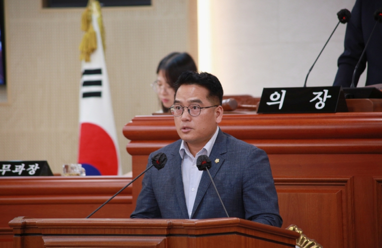 장수군의회 김광훈 의원 5분발언, “단절 없는 성장, 장수군 소프트테니스의 미래를 위한 제언”