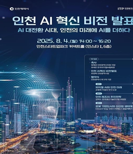 인천시,‘사람 중심 AI 공존 도시’비전 발표… 6개 기관과 업무협약 체결