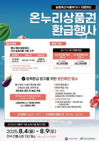 전남도, 9일까지 전통시장 8곳서 환급행사 