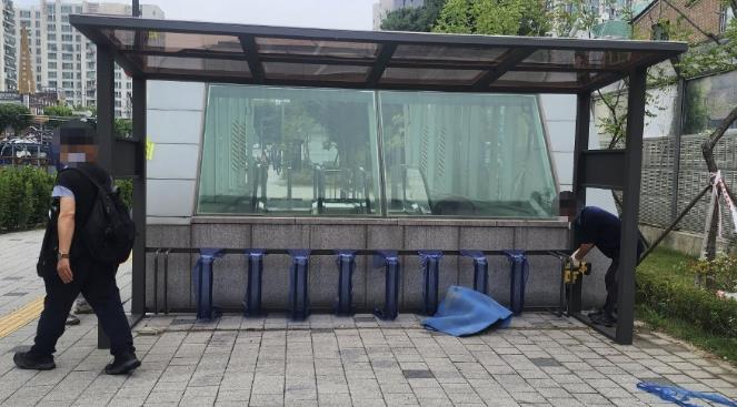 구리시, 동구릉역 자전거 보관대 차양식으로 교체