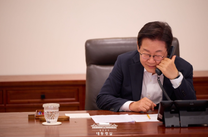 이재명 대통령, 한·네덜란드 정상 통화 
