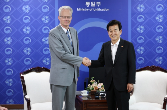 통일부 장관, 주한 스웨덴대사 접견
