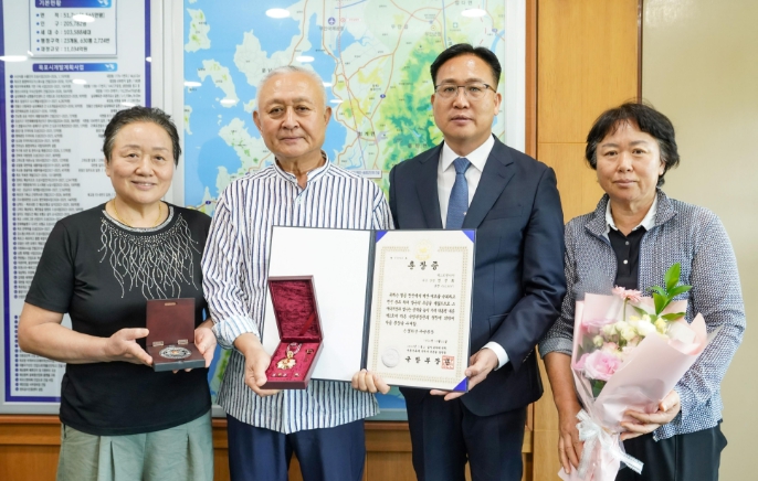 목포시, 6·25 참전용사 화랑무공훈장 전수식 개최