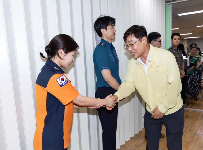 부천시의회 김병전 의장, 을지연습 현장 찾아 근무자 격려