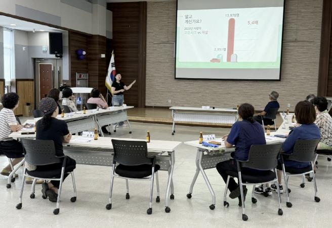 수원시 장안구 연무동, 지역사회보장협의체 대상 자살예방교육 실시