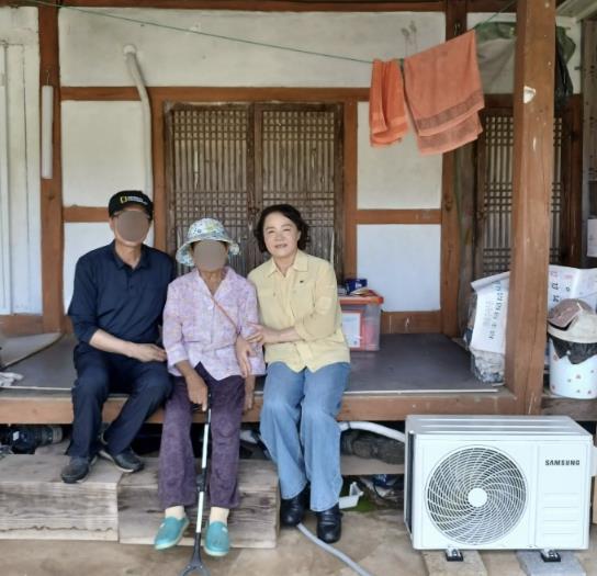 홍성군 구항면, 수해 피해 가구에 에어컨 지원