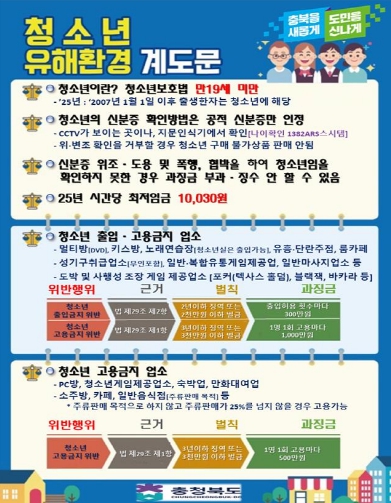 충북도, 가을철 개학기 학교주변 유해환경 단속