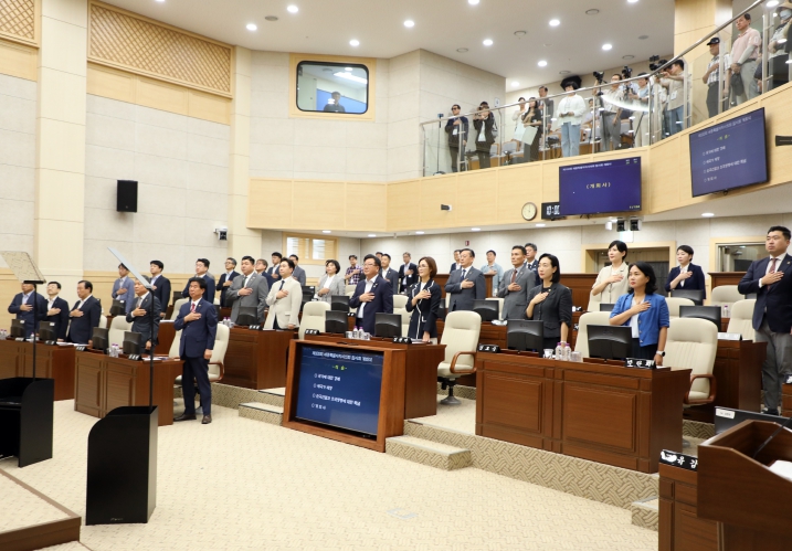 세종시의회 제100회 임시회 개회…8건 안건 처리