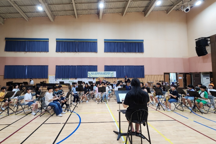 제주도교육청 송당초, 전교생 참여 ‘목관앙상블 여름음악캠프’ 운영