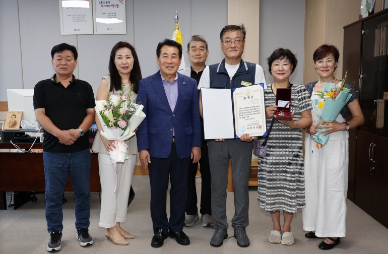 양산시, 6.25 참전유공자 유족에 화랑무공훈장 전수