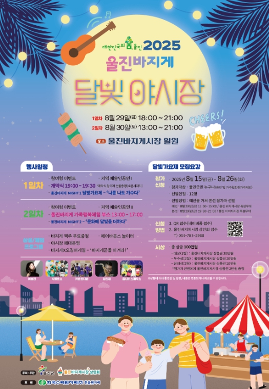 울진군, 2025년 울진바지게 달빛 야시장 개장