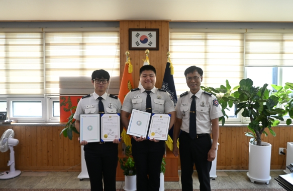 해남소방서, 상반기 하트세이버 인증서 수여식 개최
