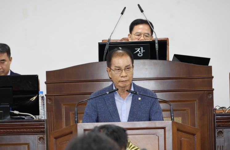 산청군의회 조균환 의원 5분 자유발언
