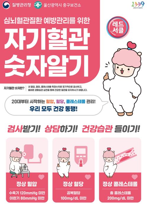중구보건소, ‘자기혈관 숫자알기, 레드서클 캠페인’ 실시
