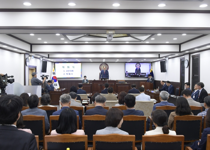 제340회 동두천시의회 임시회 개회