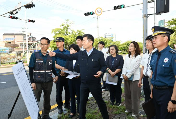 중구·중부서, 교통체계개선 주민 건의사항 현장 방문
