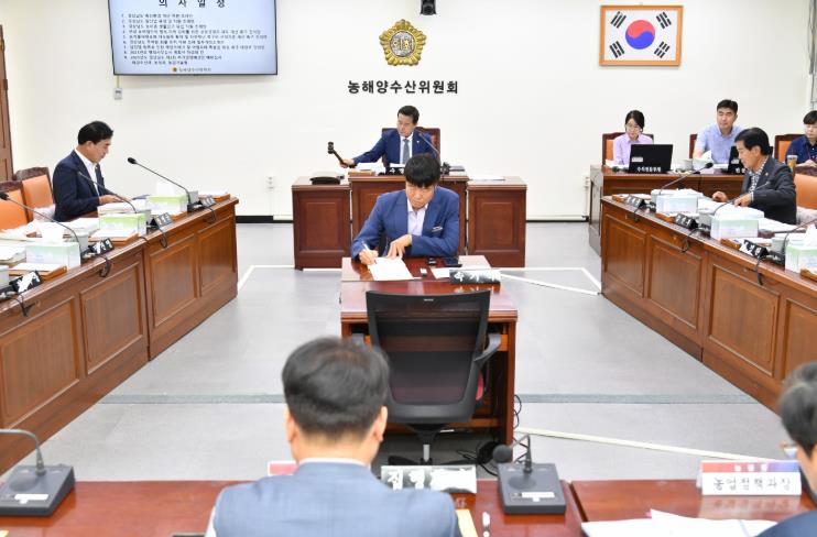경상남도의회 농해수위, 농작물 재해보험 및 복구단가 현실화 촉구 
