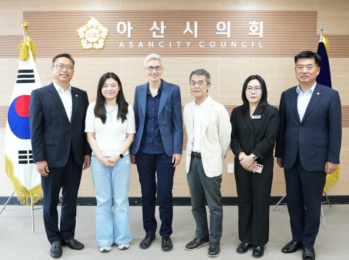 아산시의회, 유럽평의회 상호문화도시 사무국 관계자와 첫 교류