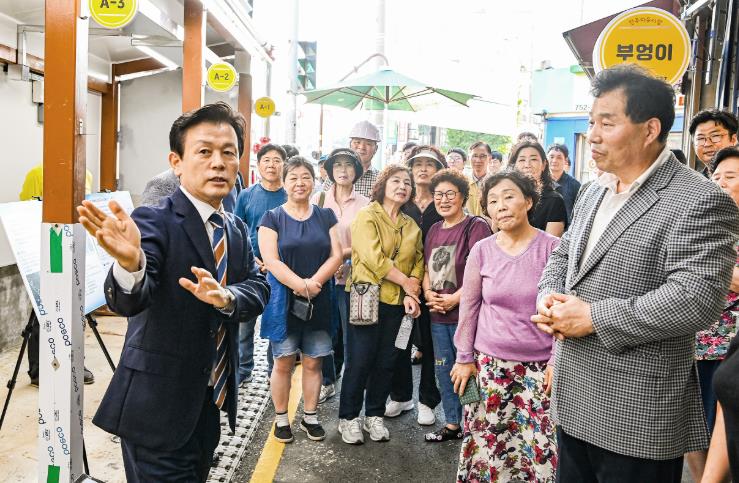 진주시, ‘자유시장 경관개선사업’현장 점검
