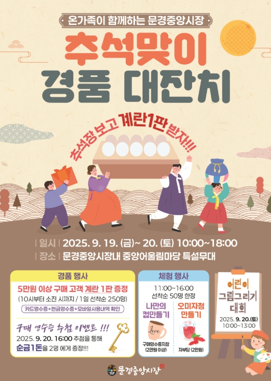 추석맞이 문경중앙시장 고향시장 행복어울림마당 열려