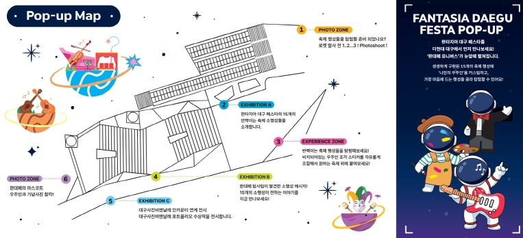 판타지아대구페스타 팝업전시 속 유니버스 탐험! 대구 대표 15개 축제 방문객 이벤트 제공