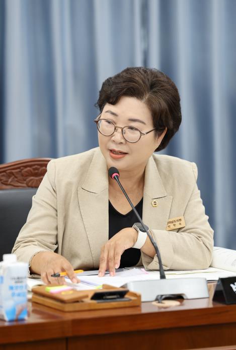 박현숙 전남도의원  유아교육진흥원 자체평가위원회, 성별 균형 보완해야