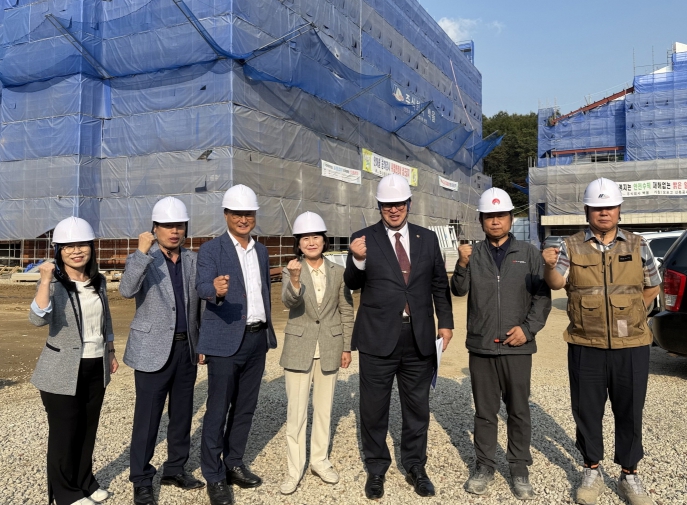 경기도의회 임광현 도의원, 광주 오포중 ․ 고교 신축공사 현장 점검