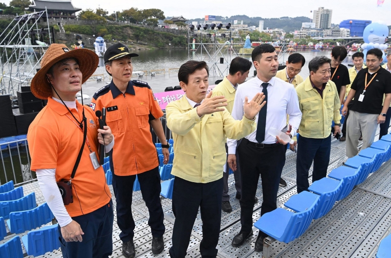 조규일 진주시장, ‘10월 축제’ 현장 점검 