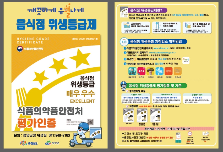 “우리 식당 위생 점수, ‘별’로 확인하세요!”… 위생등급제 모집