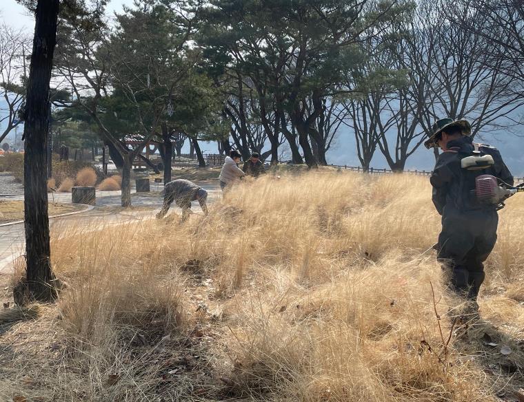 단양군 가곡면 주민자치위원회, 새별공원 환경정비 실시