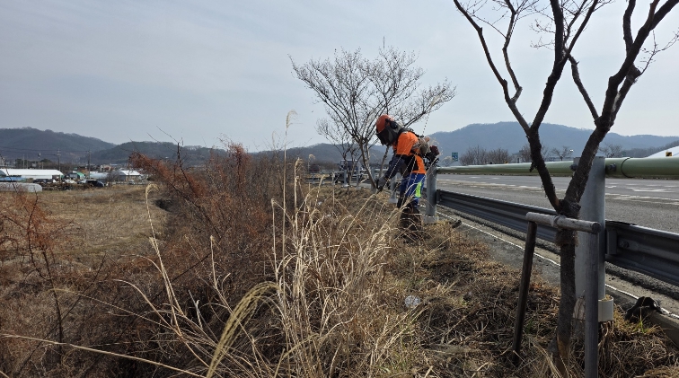 성주군, 봄맞이 국도 30호선 가로변 환경 정비를 통한 '우리동네 새단장' 추진
