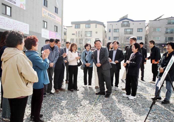 서구 도안동 공한지 활용 임시 공영주차장 현장 점검
