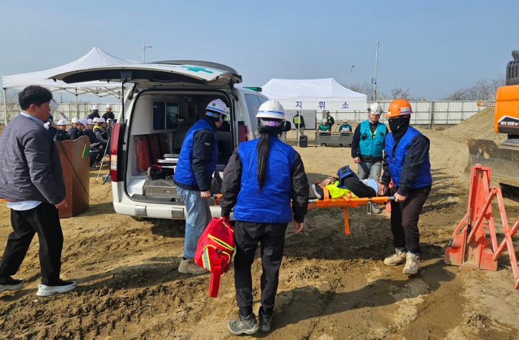 인천항만공사, 2026년도 상반기 건설현장 재난대응훈련 실시