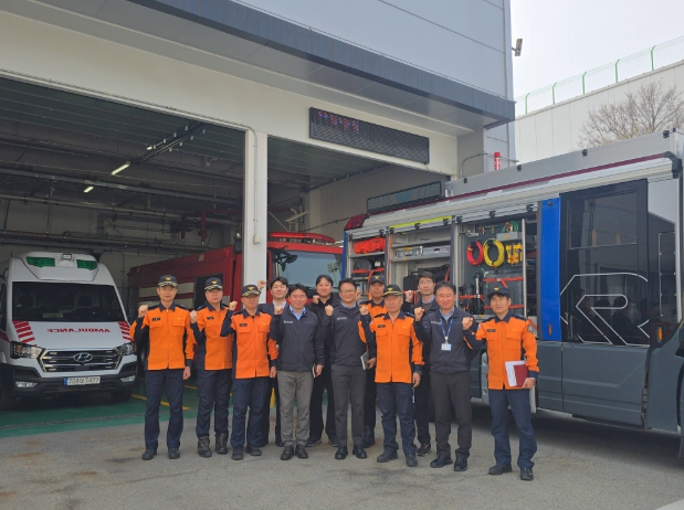 천안서북소방서장,“삼성전자 천안사업장 방문”화재예방 간담회 실시