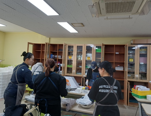 서산교육지원청, 부석중 기술가정실 정리지원으로 교원 업무경감 및 교육환경 개선 나서