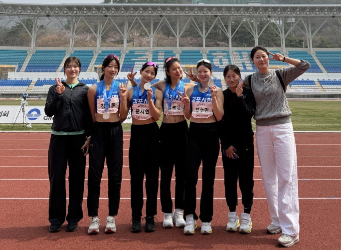 김포시청 직장운동경기부 육상팀, ‘2026 김해 전국실업육상경기대회’ 은메달 2개 획득