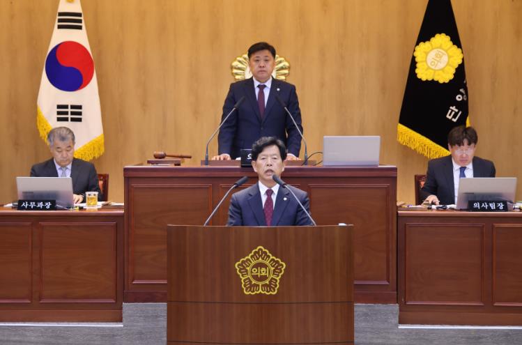 단양군의회 조성룡 의원, 5분 자유발언 