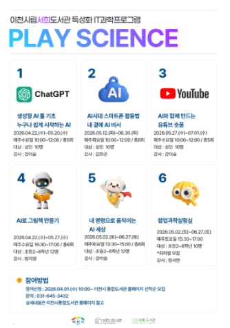 이천시 서희도서관, 특성화 정보기술(IT)·과학 프로그램 운영