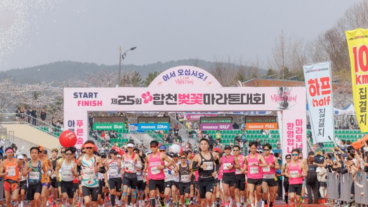 제25회 합천벚꽃마라톤대회 전국적 흥행 속 마무리…‘완성형 마라톤’ 입증
