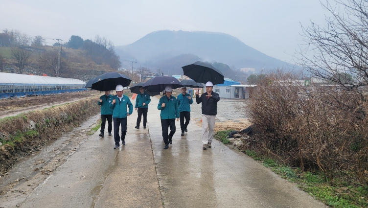 진천군, 해빙기 대비 재해예방사업장 안전점검 실시