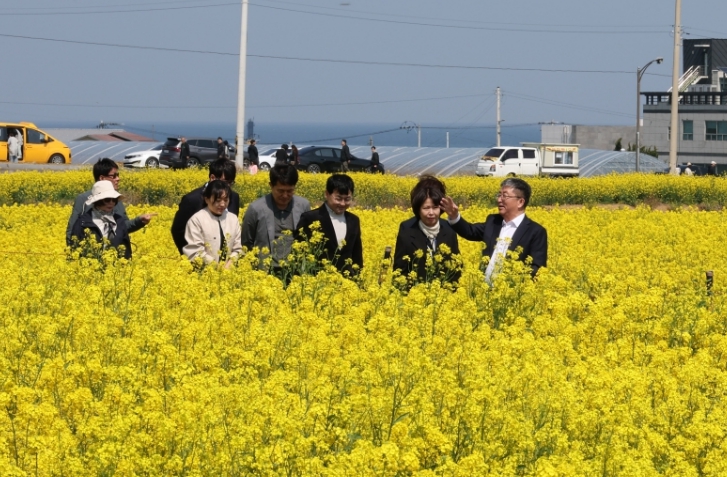 장상길 포항시장 권한대행, 호미곶 경관농업단지 현장 점검…관광콘텐츠 강화