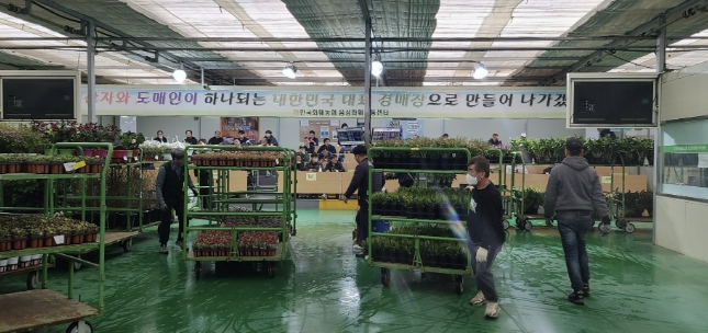 음성화훼유통센터 누적 경매 실적 2000억원 달성