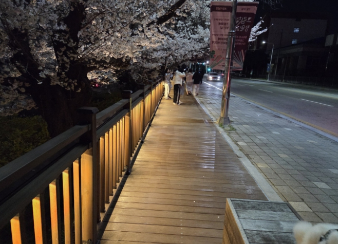 청주시, 무심천 데크길 확장… 야간경관 더해 시민 편의 강화