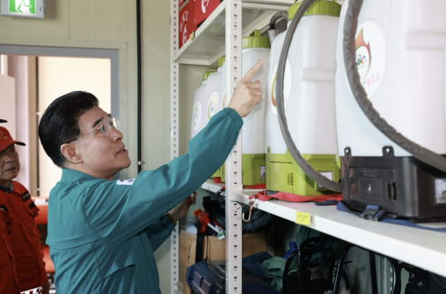 계룡시, 산불취약지 현장점검...안전소통 2단계 추진