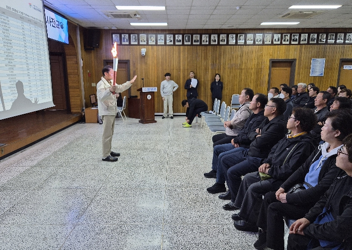 창녕군, 제65회 경상남도민체육대회 성화 봉송 주자 사전 교육 실시