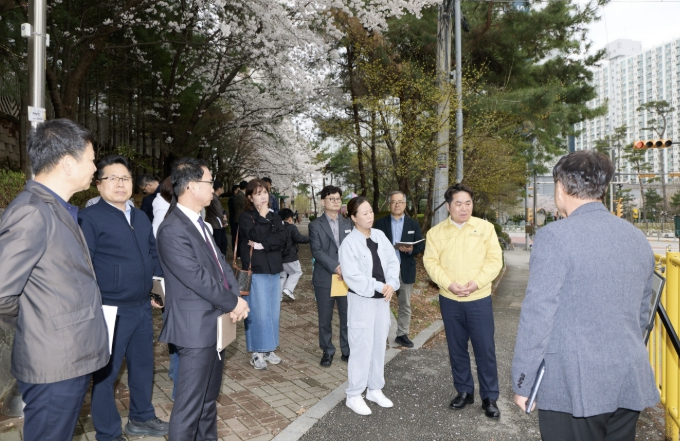 오세현 아산시장, 배방읍 청소년 안전 인프라 상황 점검