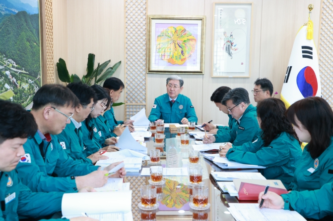 의령군, 재해복구사업 현장 사고 수습 총력