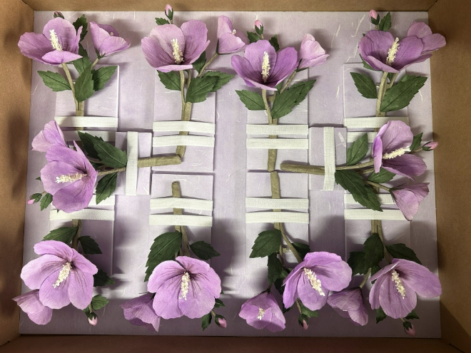 "무궁화 중심도시 홍천" 한지 무궁화 코르사주 무상으로 대여해 드려요!