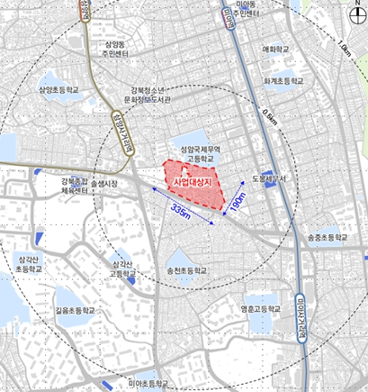 미아동 345-1 일대, 지역성장 이끄는 1,205세대 주거단지로 탈바꿈
